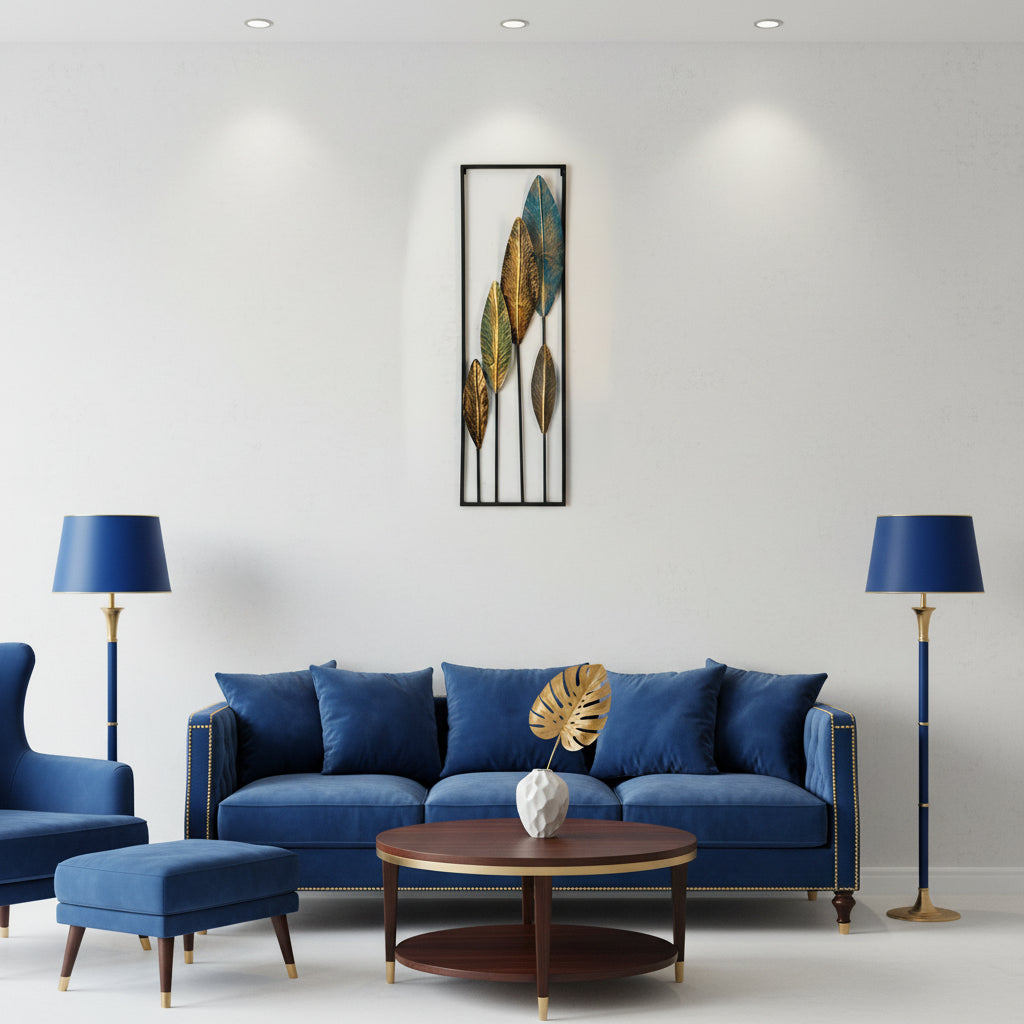 Multi-Tone Leaf Wall Art Panel-WA32