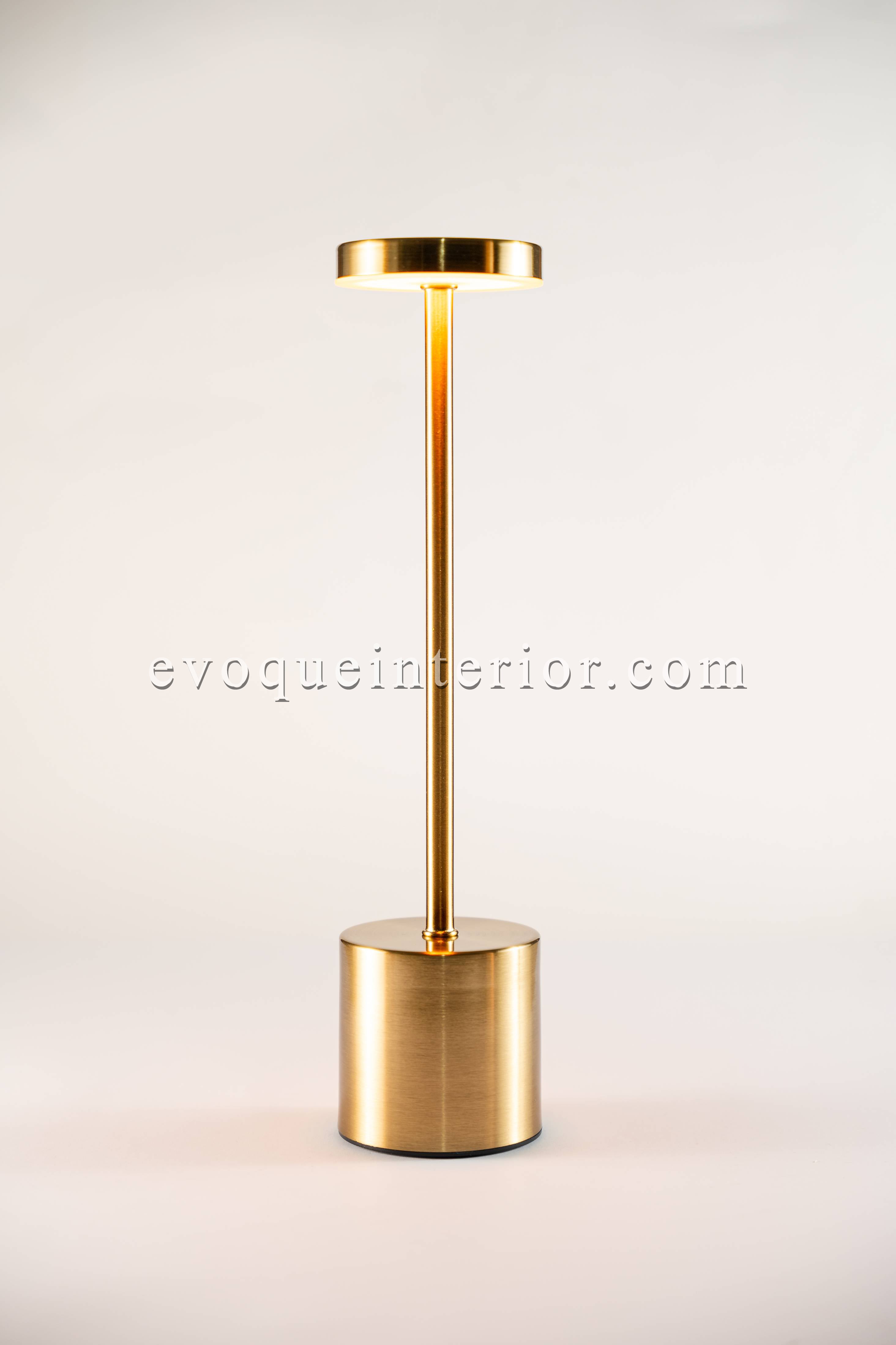 Modern Rechargeable Metal Table Lamp – Gold-lp3
