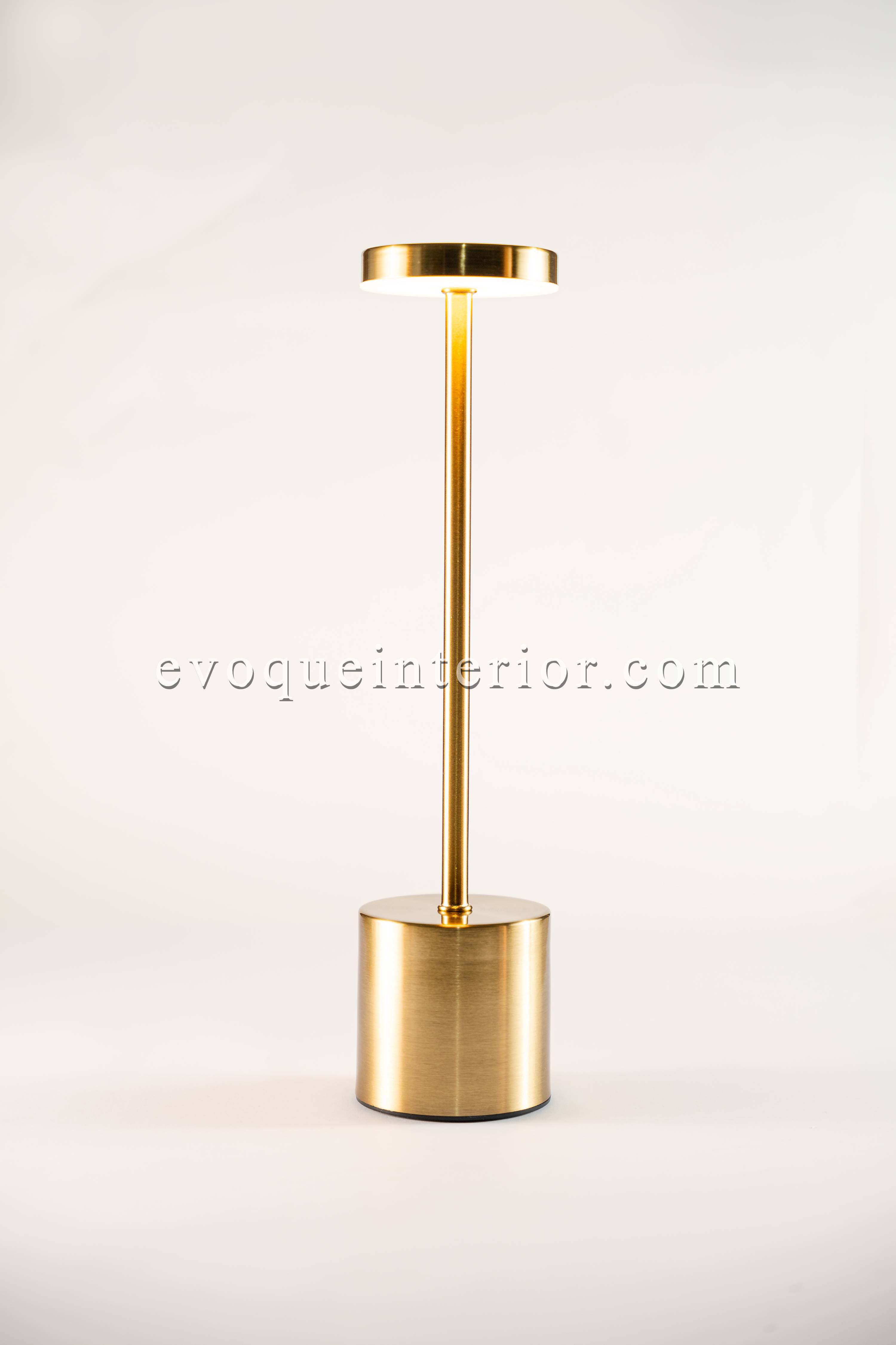 Modern Rechargeable Metal Table Lamp – Gold-lp3