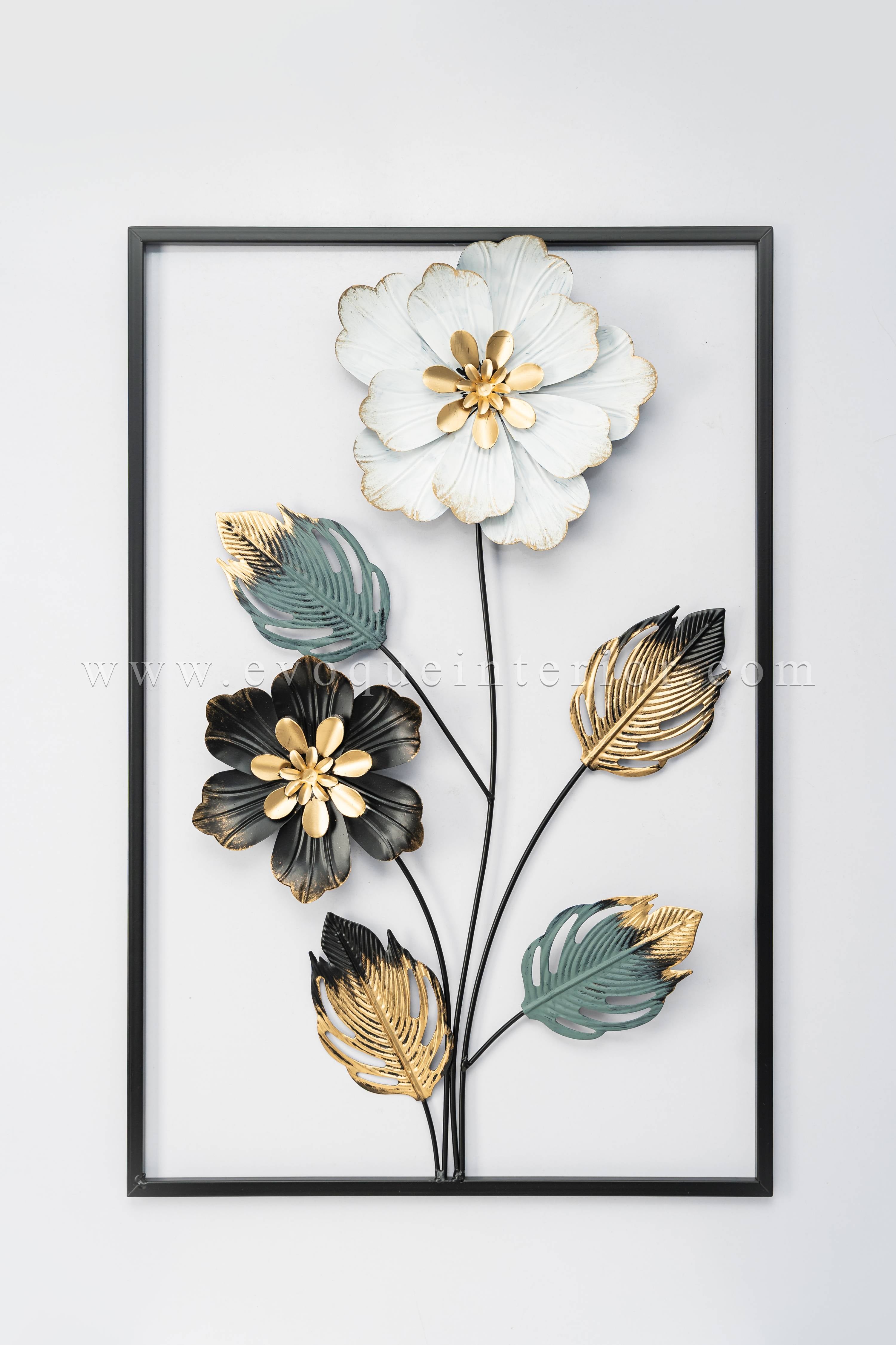 Floral Grace 3D Metal Wall Art-WA7