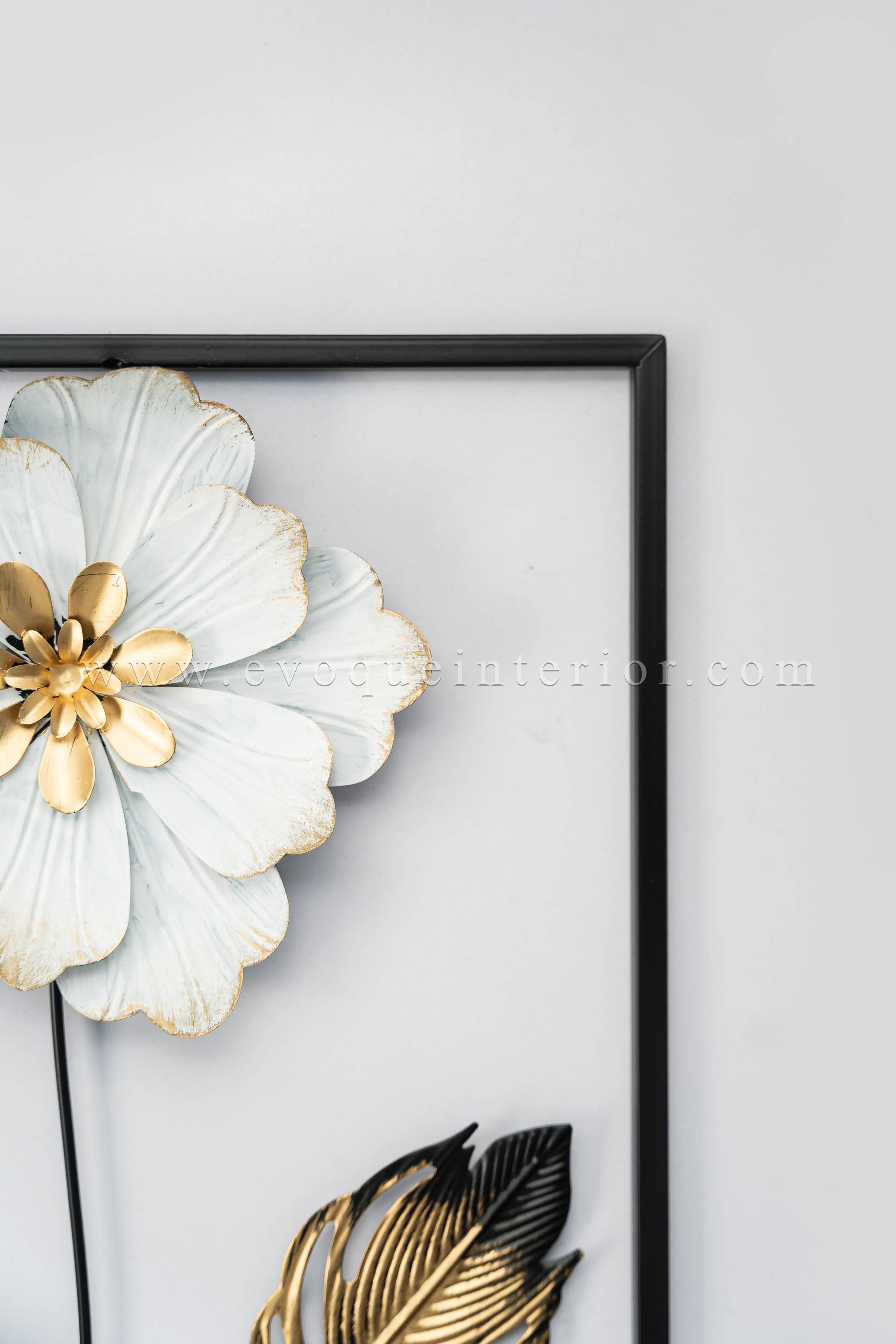 Floral Grace 3D Metal Wall Art-WA7