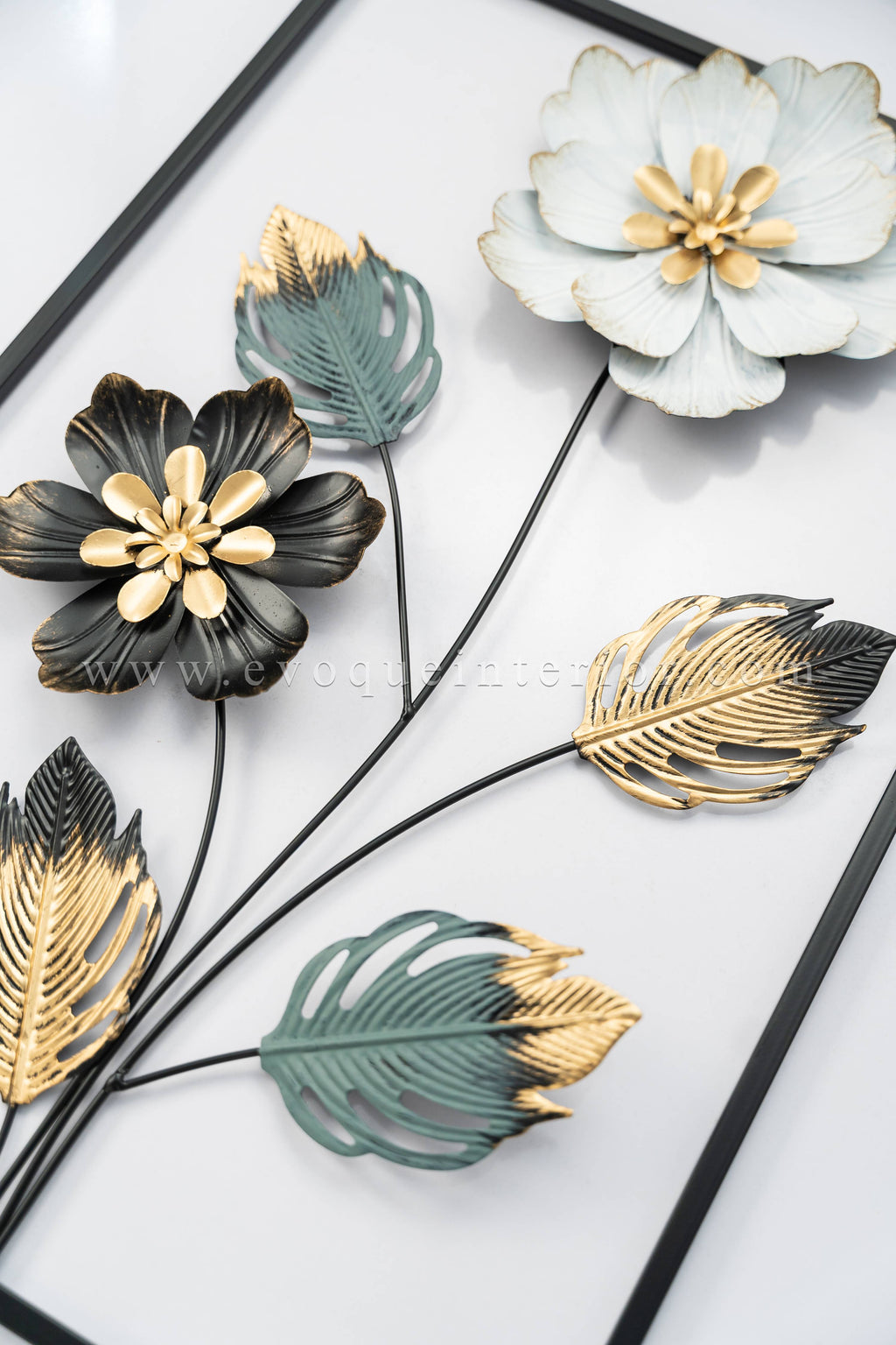 Floral Grace 3D Metal Wall Art-WA7