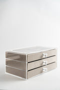 Grey Velvet Jewelry Organizer