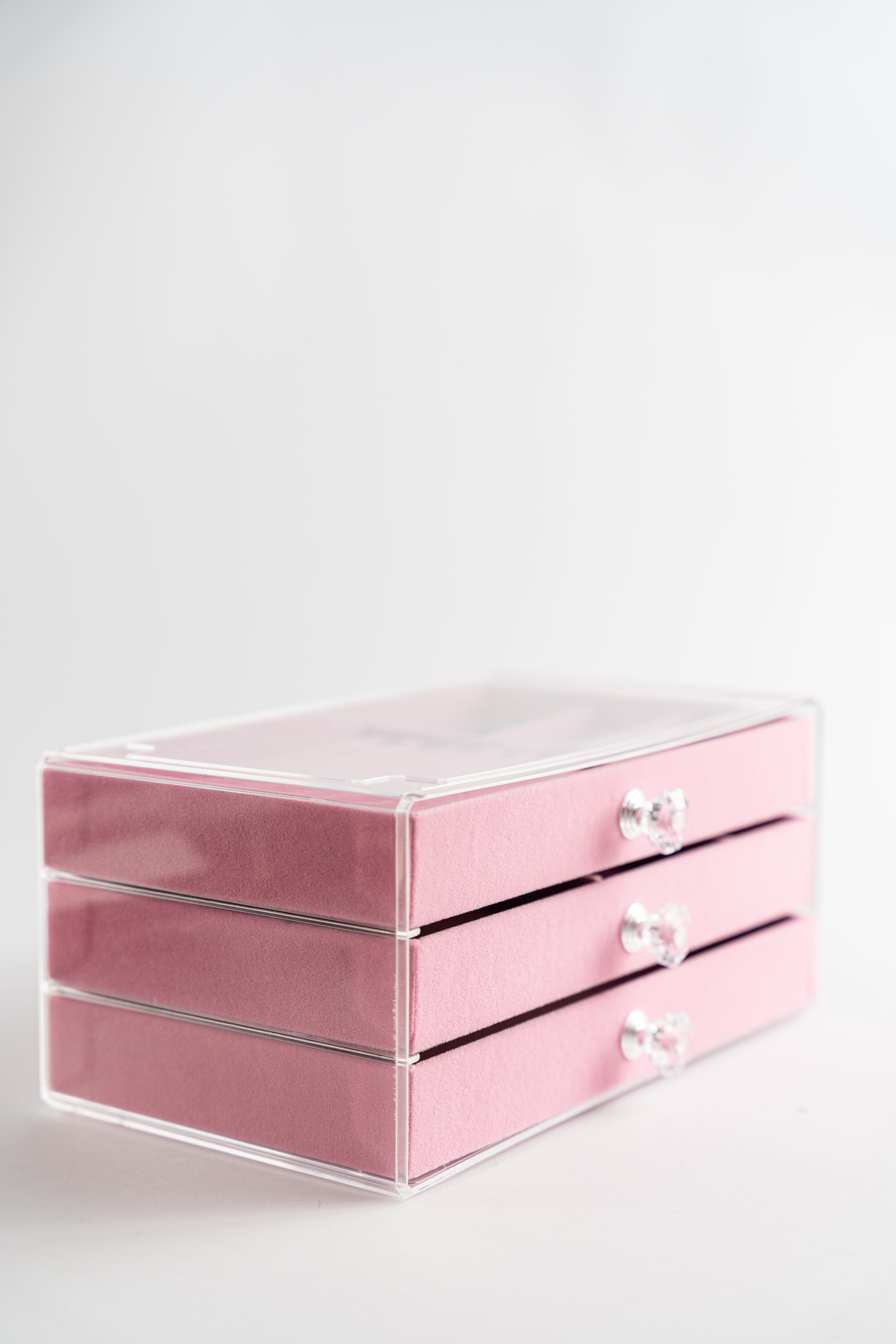 Pink Velvet Jewelry Organizer