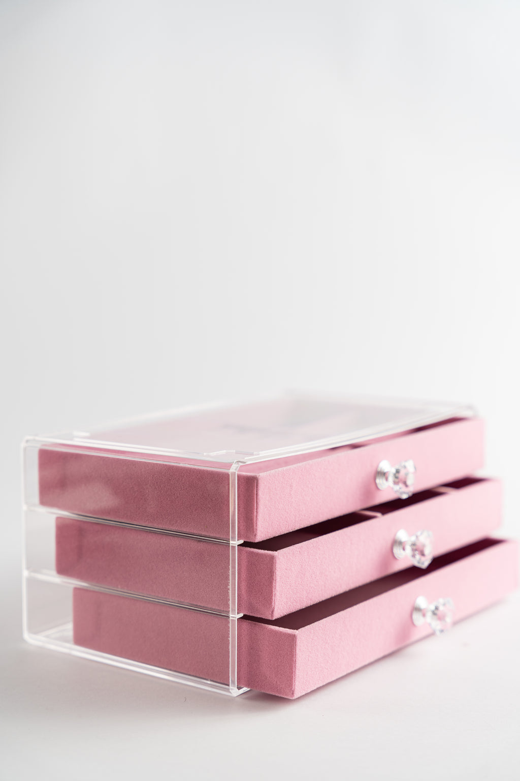Pink Velvet Jewelry Organizer
