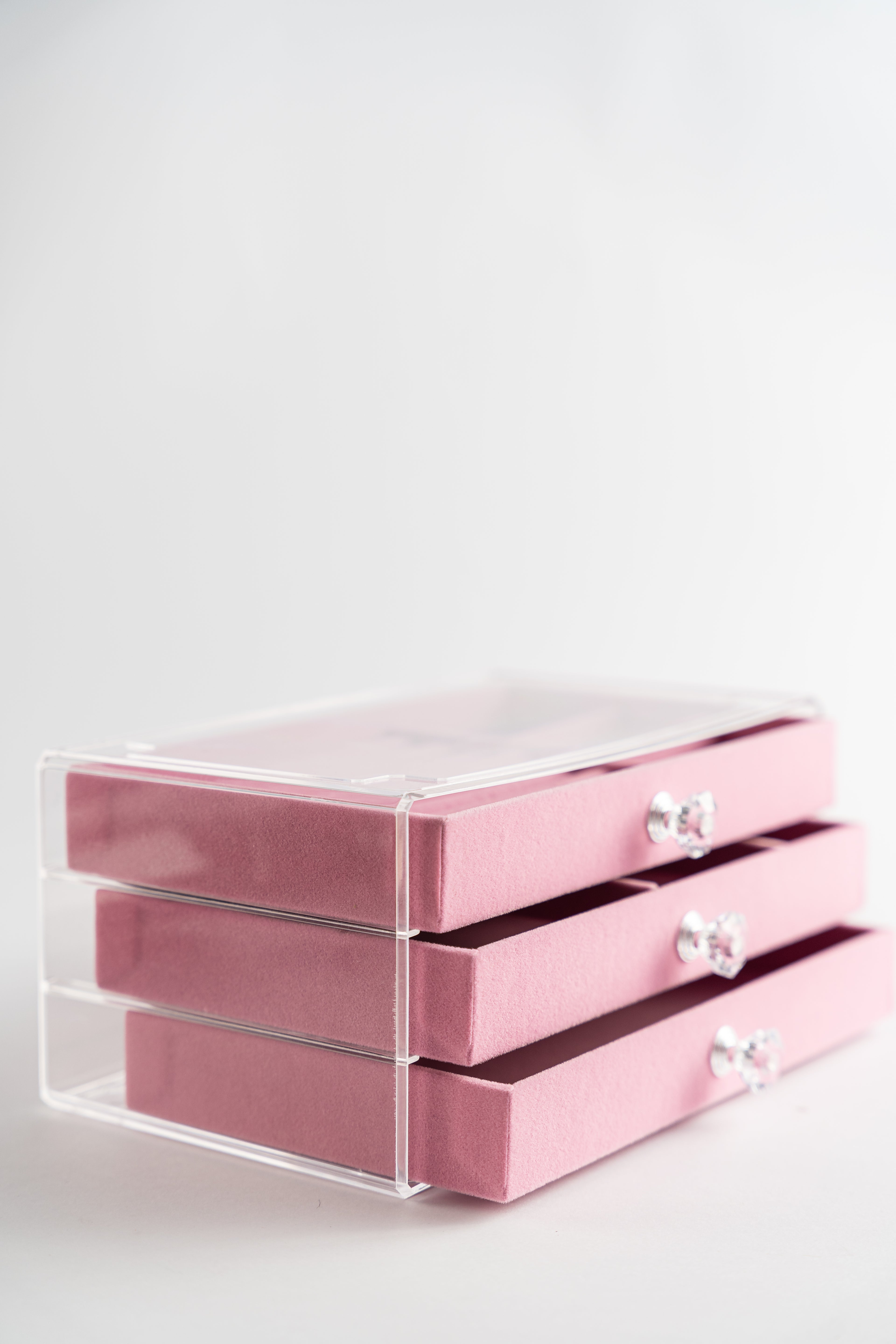 Pink Velvet Jewelry Organizer