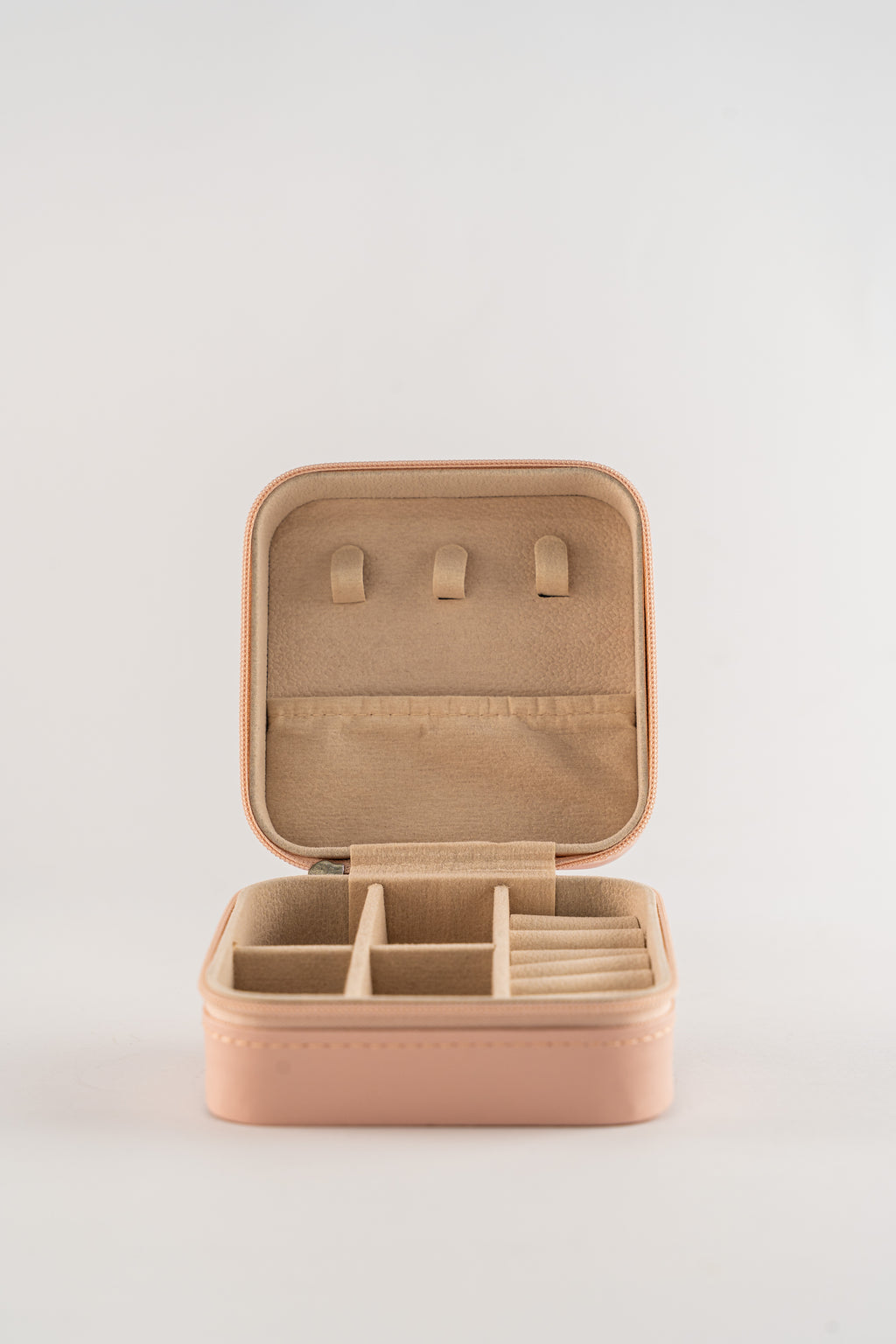 Light Pink Travel Jewelry Case
