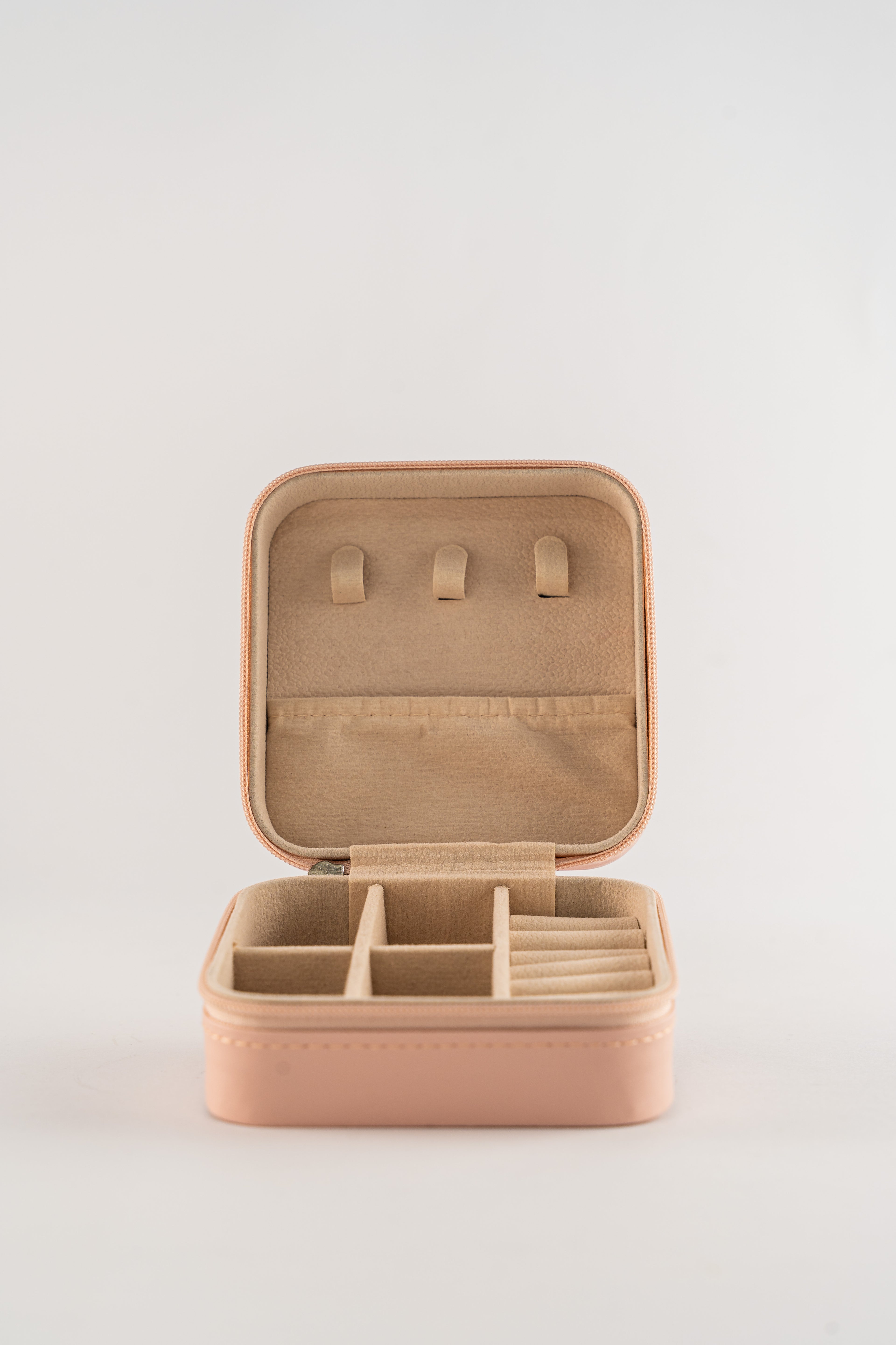 Light Pink Travel Jewelry Case