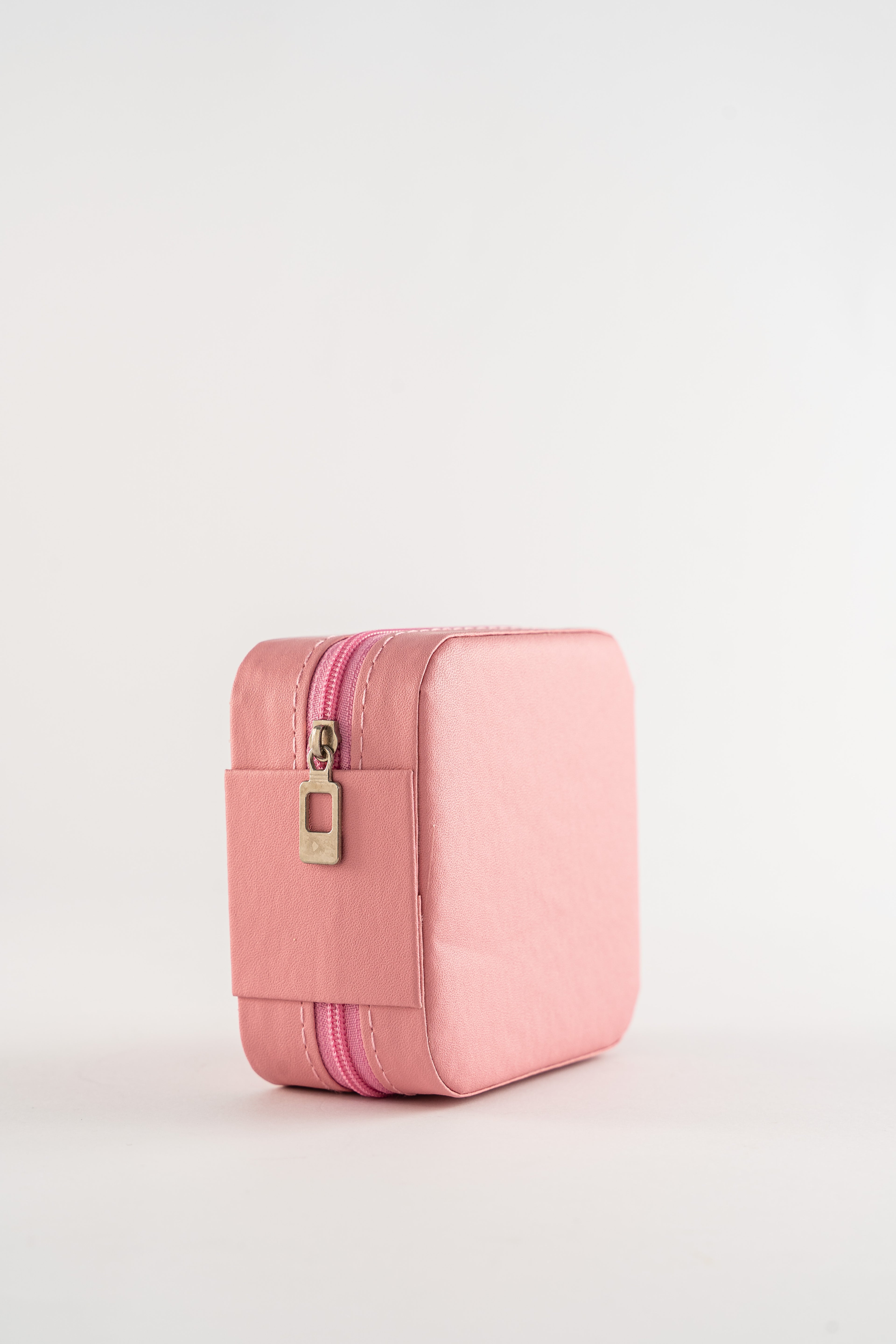Pink Travel Jewelry Case