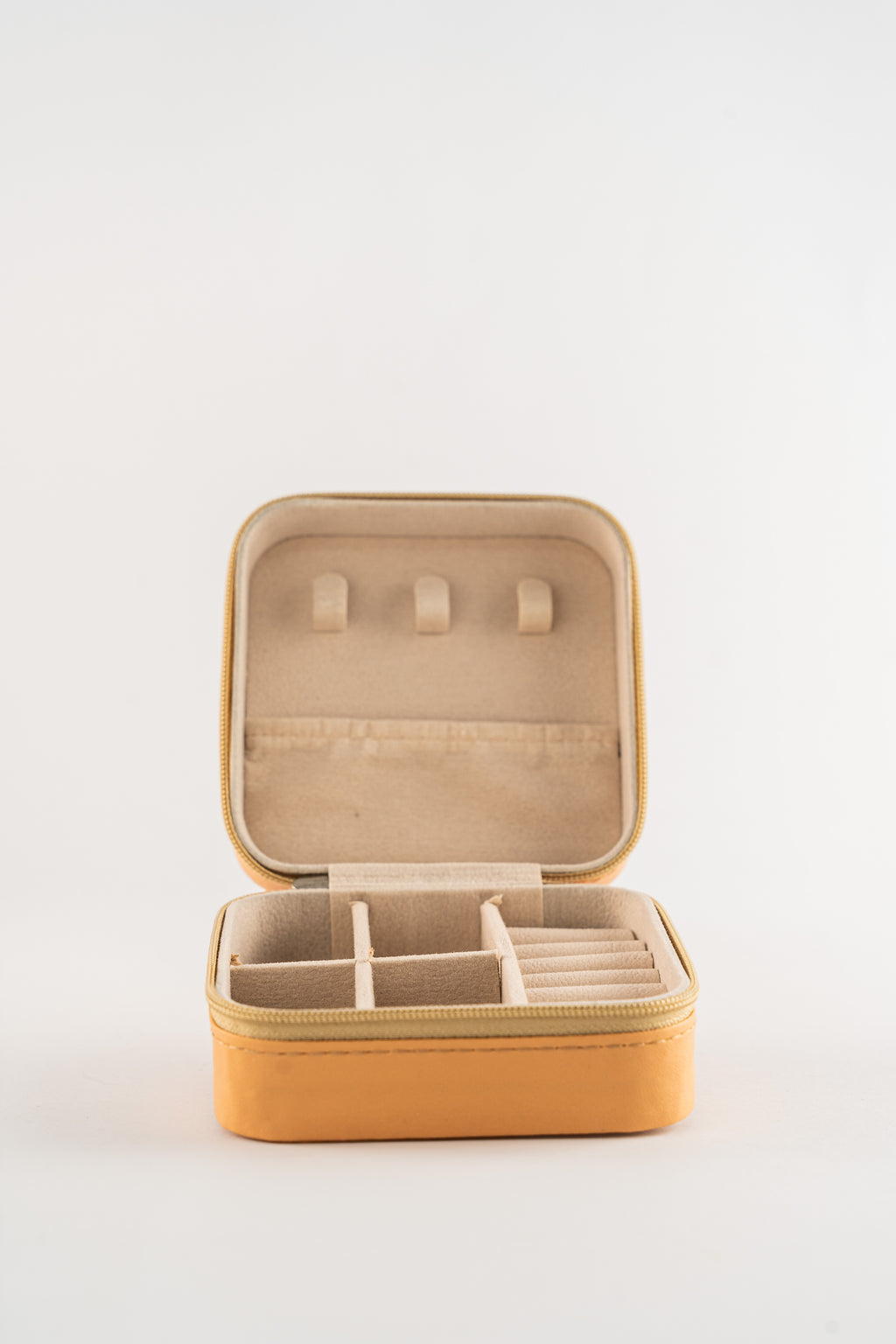 Orange Travel Jewelry Case