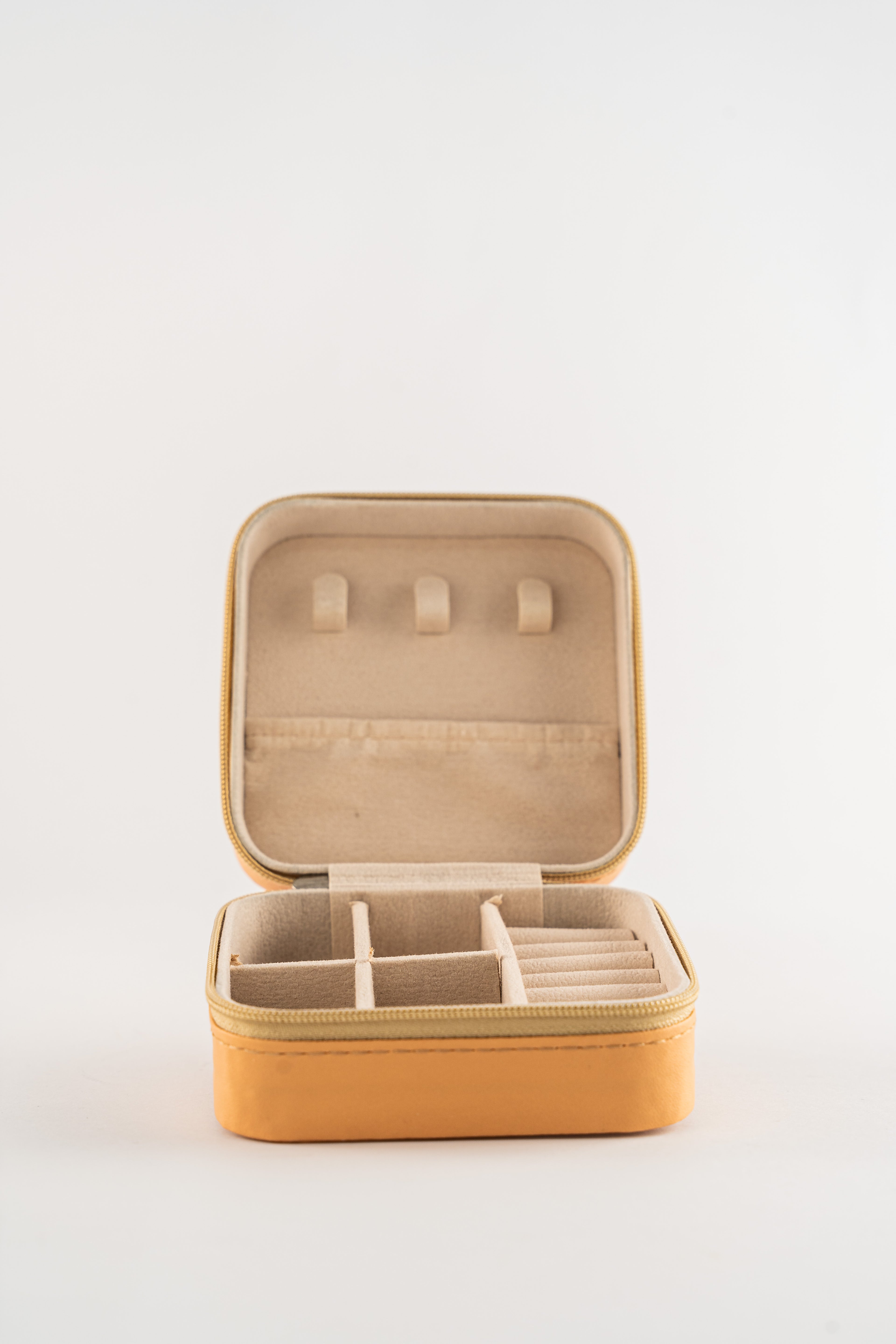Orange Travel Jewelry Case