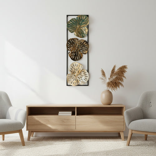 Trio Floral Metal Wall Art-WA33